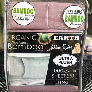 Bed Sheet Set King/Cal King Mauve